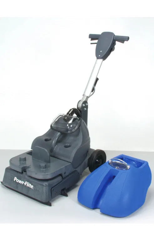 Powr-Flite 16" Compact Cylindrical Brush Floor Scrubber With Grout Cleaner (CAS16)