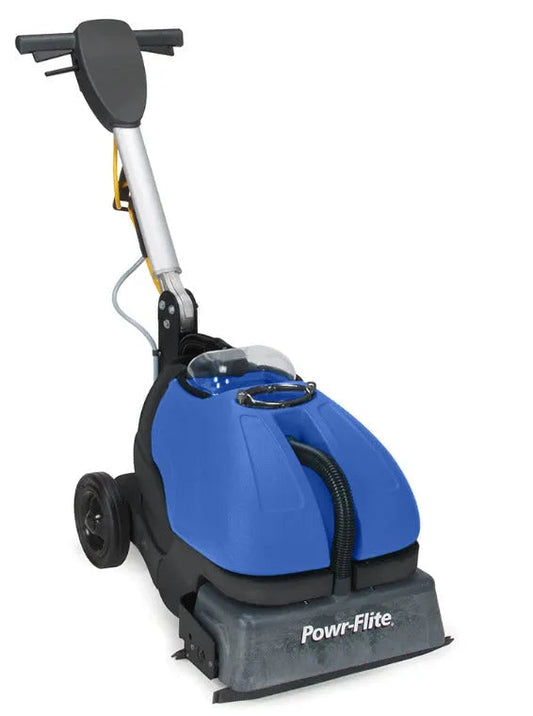 Powr-Flite 16" Compact Cylindrical Brush Floor Scrubber With Grout Cleaner (CAS16)